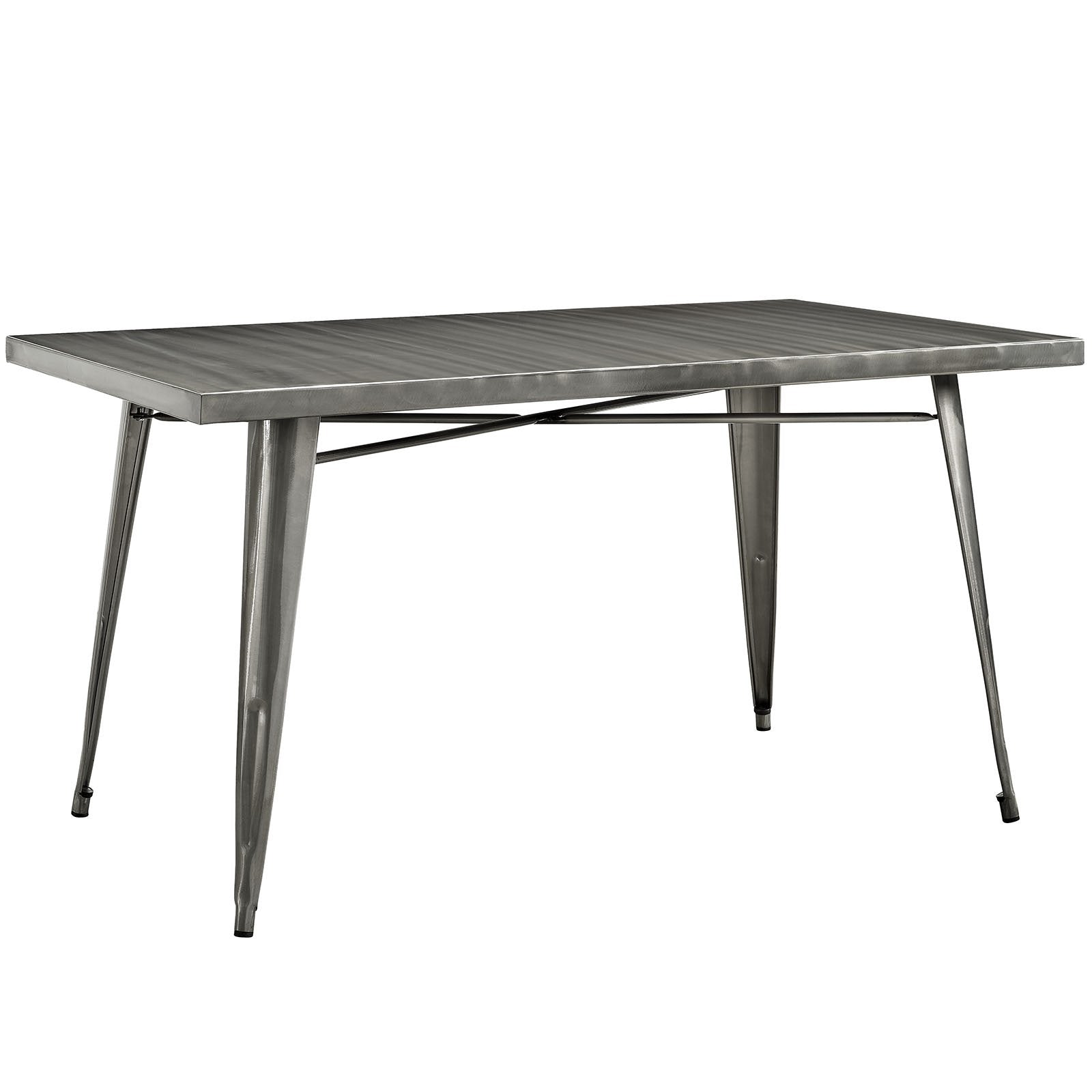 patio dining tables | CasaFoyer Alacrity Industrial Square Dining Table | Gunmetal Grey Steel Legs | Sleek & Modern Design | Perfect for Eclectic Interiors | Easy to Assemble & Built to Last | Ideal for Urban or Rustic Farmhouse Dwellings | casafoyer.myshopify.com