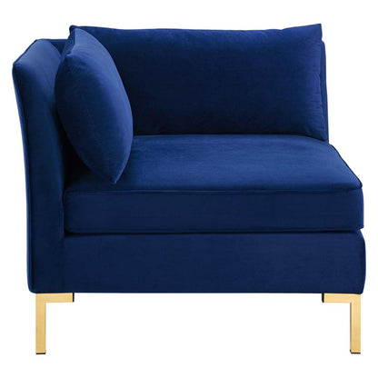 kitchen and dining room sets | CasaFoyer Ardent Performance Velvet 8-Piece Sectional Sofa | Vintage Modern Glam Deco Design | Stain-Resistant Velvet | Ultimate Comfort | Gold Metal Legs | 440 lbs Weight Capacity | Navy | casafoyer.myshopify.com