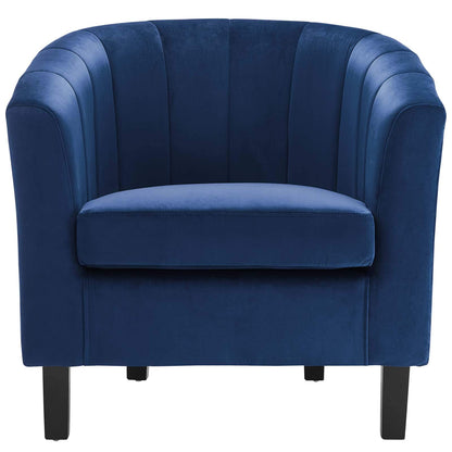 home office desk chairs | CasaFoyer Prospect Performance Velvet Armchair | Stain-Resistant | Channel Tufted | Chesterfield-Inspired Design | Navy | casafoyer.myshopify.com