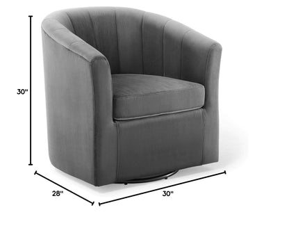 home office desk chairs | CasaFoyer Prospect Performance Velvet Swivel Armchair | Stain-Resistant | Retro Modern Design | Comfortable Seating | Durable Construction | Swivel Base | Pink | casafoyer.myshopify.com
