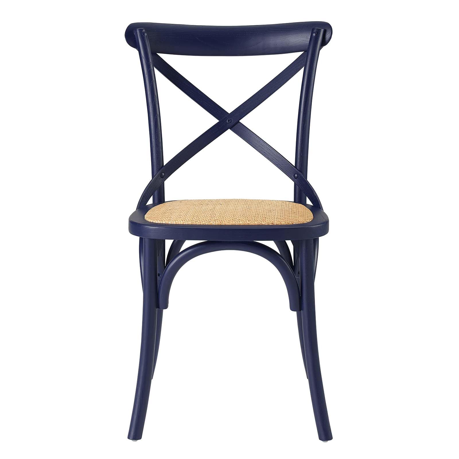 home office desk chairs | CasaFoyer Gear Dining Side Chair | Rustic Charm with Modern Touch | Wooden Backrest, Tapered Legs | Fully Assembled | Ideal for Country Cottages, Rustic Settings, or Urban Dwellings | Midnight Blue | casafoyer.myshopify.com