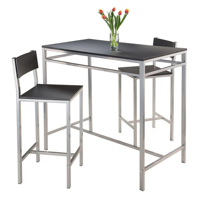Tray Table | CasaFoyer Hanley High Table Set | Chic & Functional | 42W x 23.62D Table | 38.03H | 2 Stools - 15.35W x 16.92D x 37.56H | 220 lbs Capacity | 57.65 lbs Weight | casafoyer.myshopify.com