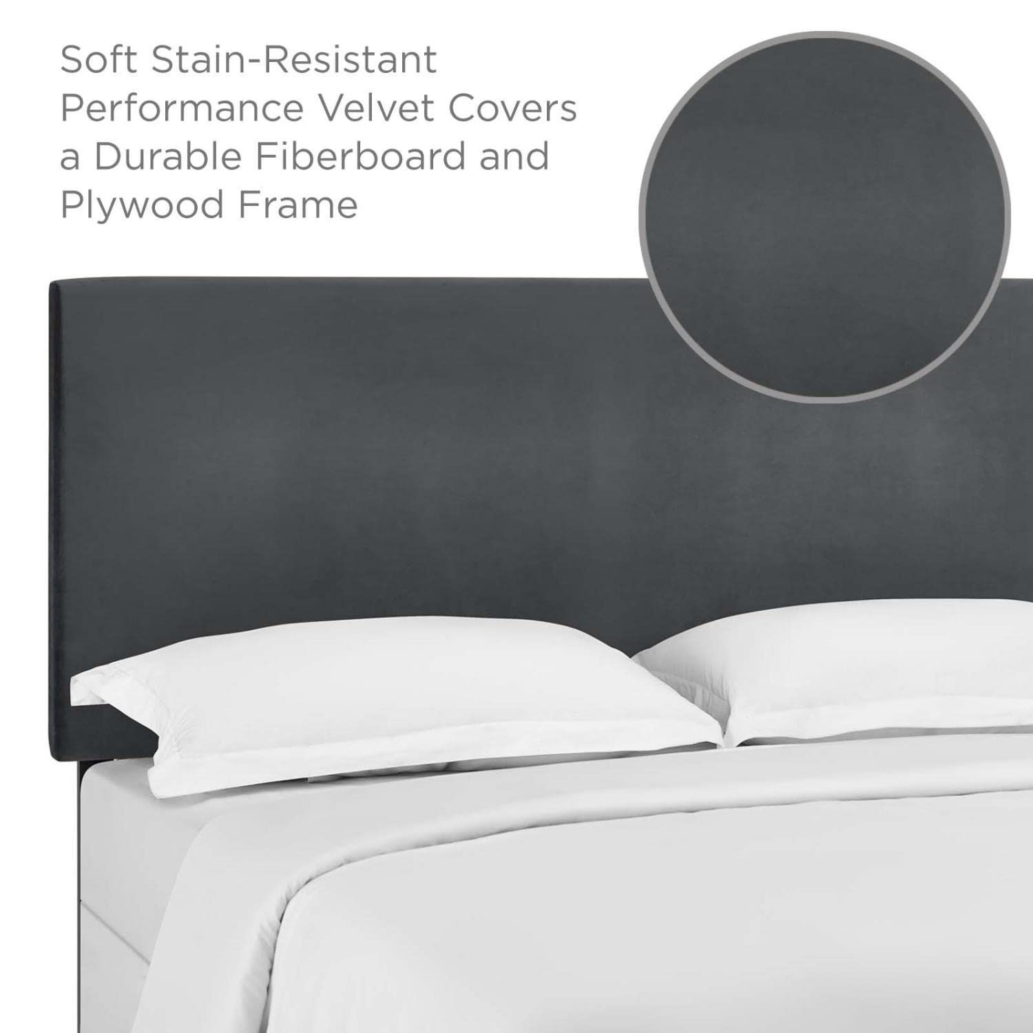 Bed | CasaFoyer Claire King/California King Headboard | Elegant Stain-Resistant Velvet | Adjustable Height | Durable Frame | Compatible with King & Cal King Bed Frames | casafoyer.myshopify.com