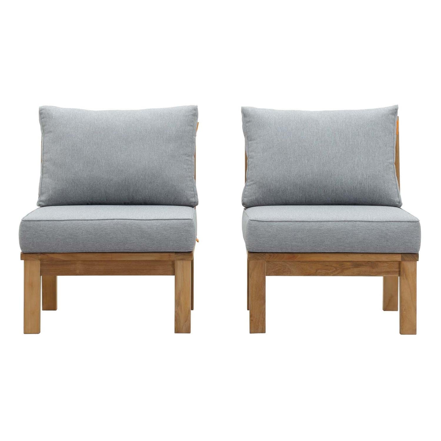 Patio Furniture Sets | Marina Teak Wood Outdoor Patio Furniture Sofa Sectional Set | Luxury | Durable | All-Weather Cushions | Contemporary Design | casafoyer.myshopify.com