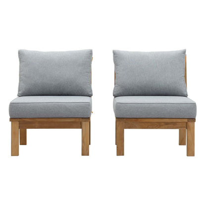 Patio Furniture Sets | Marina Teak Wood Outdoor Patio Furniture Sofa Sectional Set | Luxury | Durable | All-Weather Cushions | Contemporary Design | casafoyer.myshopify.com