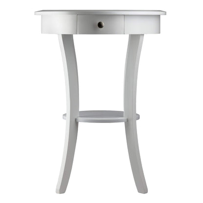TABLE | Ergode  Deluxe Wood Sasha Accent Table | Sleek Curved Design | Ample Storage | Black Finish | Multiple Finishes Available | Assembly Hardware Included | 20W x 20D x 27H | casafoyer.myshopify.com
