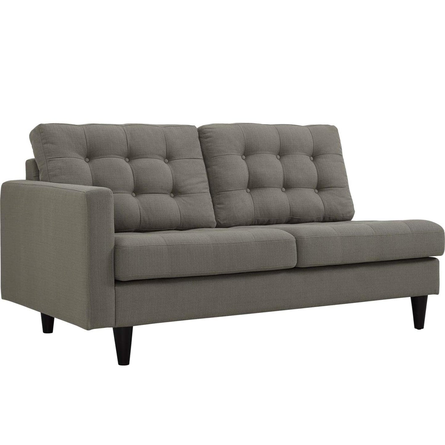 kitchen and dining room sets | CasaFoyer Empress Button Tufted Upholstered Fabric Sectional Sofa Set | Plush Cushions | Regal Armrests | Stain-Resistant Fine Fabric Upholstery | Granite | casafoyer.myshopify.com
