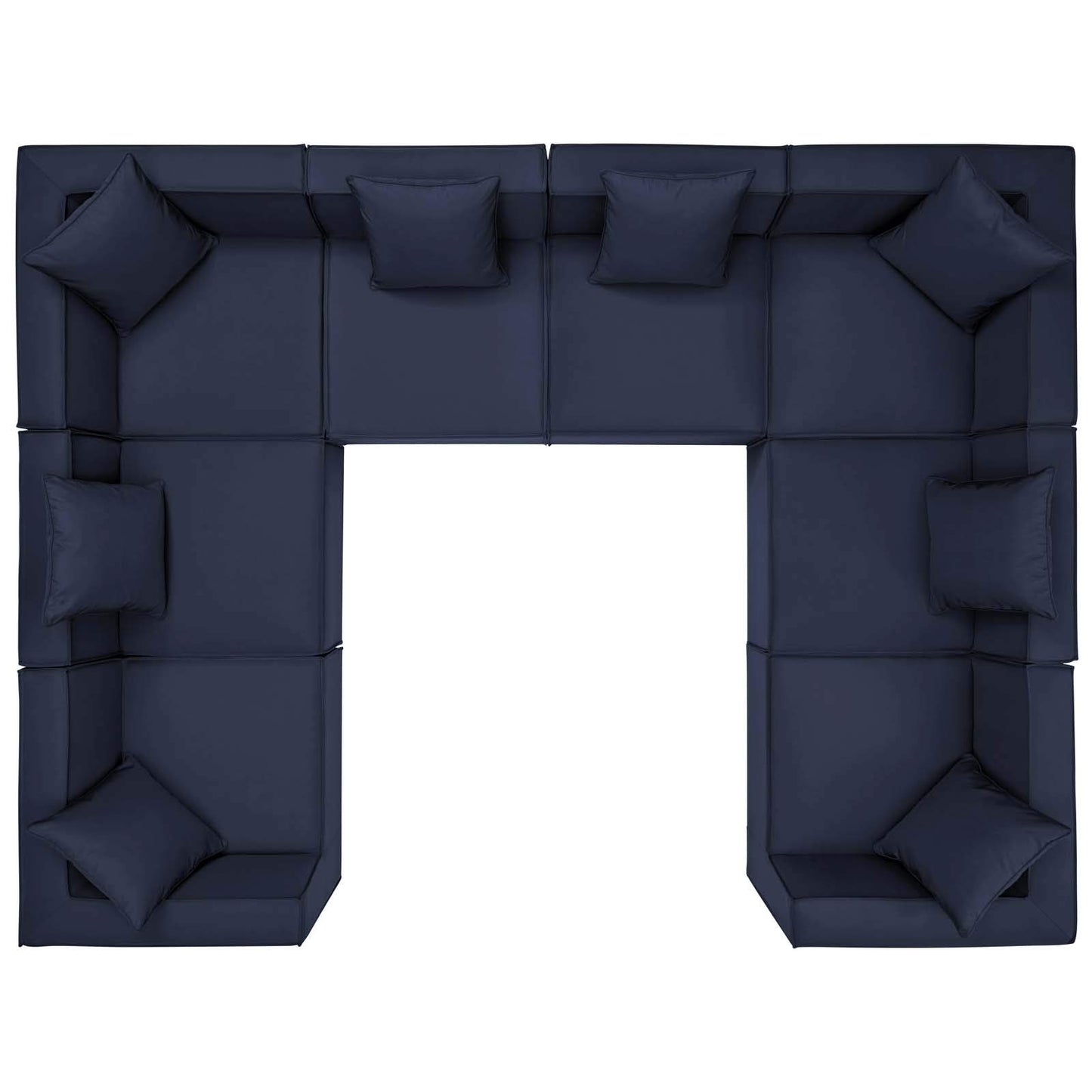 executive chairs | CasaFoyer Outdoor Patio Saybrook Upholstered 8-Piece Sectional Sofa | Comfortable & Durable | All-Weather | French Piping | Water & UV-Resistant | Aluminum Frame | 300 lbs Weight Capacity | casafoyer.myshopify.com