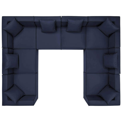 executive chairs | CasaFoyer Outdoor Patio Saybrook Upholstered 8-Piece Sectional Sofa | Comfortable & Durable | All-Weather | French Piping | Water & UV-Resistant | Aluminum Frame | 300 lbs Weight Capacity | casafoyer.myshopify.com