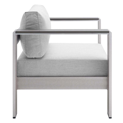 patio bistro sets | CasaFoyer Shore Outdoor Aluminum Armchair | Sturdy Frame | Weather-resistant Sunbrella Cushions | Ideal for Casual Gatherings | casafoyer.myshopify.com