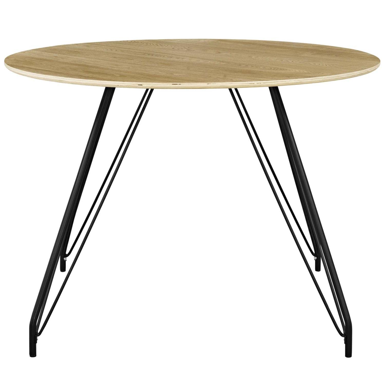 childrens table and chair sets | CasaFoyer Satellite Dining Table | Mid-Century Design | Circular MDF Top | Matte Coating | Black Hairpin Legs | Non-Marking Foot Caps | Versatile & Stylish | casafoyer.myshopify.com