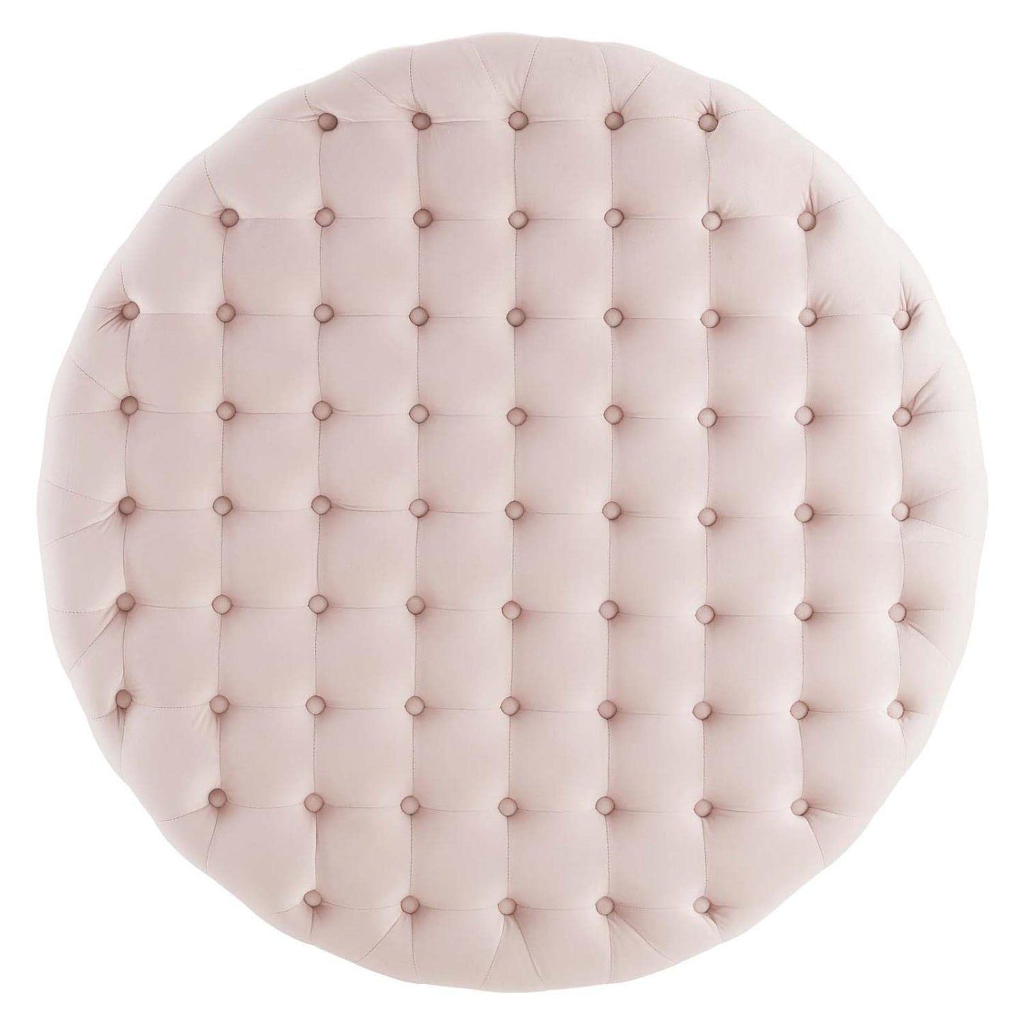 ottomans | CasaFoyer Ensconce Tufted Performance Velvet Round Ottoman | Opulent Art Deco Design | Plush Comfort | Gold Metal Accents | Stain-Resistant | Cozy Seating or Coffee Table | 300 lbs Weight Capacity | casafoyer.myshopify.com