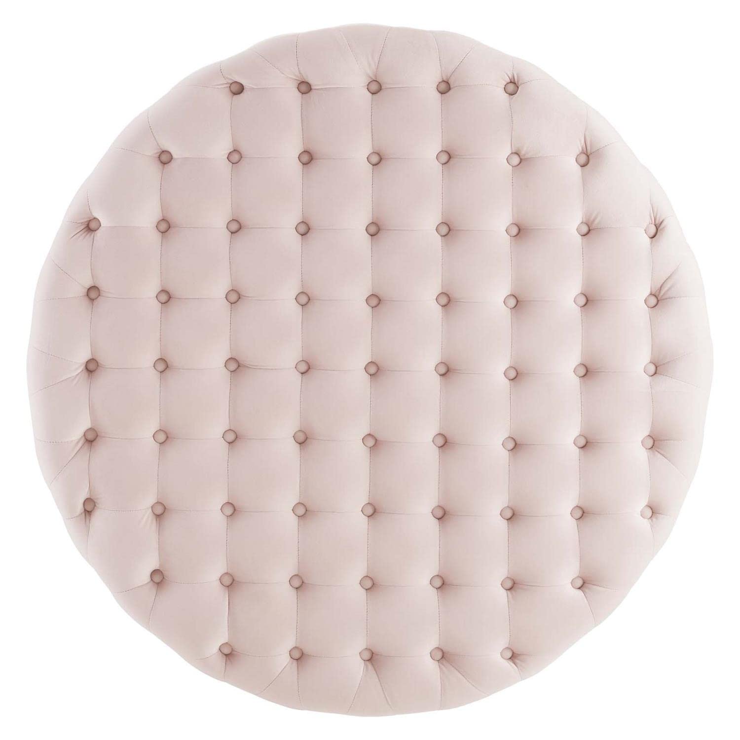 ottomans | CasaFoyer Ensconce Tufted Performance Velvet Round Ottoman | Opulent Art Deco Design | Plush Comfort | Gold Metal Accents | Stain-Resistant | Cozy Seating or Coffee Table | 300 lbs Weight Capacity | casafoyer.myshopify.com