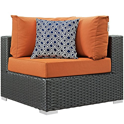 kitchen and dining room sets | CasaFoyer Sojourn Outdoor Patio Furniture Set | 7 Piece Sunbrella Sectional | Armless Chairs, Coffee Table, Corners | casafoyer.myshopify.com