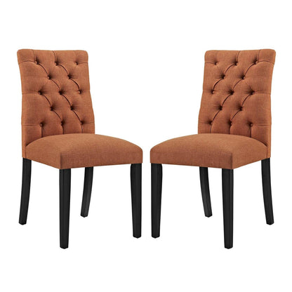 home office desk chairs | CasaFoyer Duchess Dining Chair | Sophisticated & Elegant | Tufted Buttons | Foam Padding | Wooden Legs | Set of 2 | casafoyer.myshopify.com
