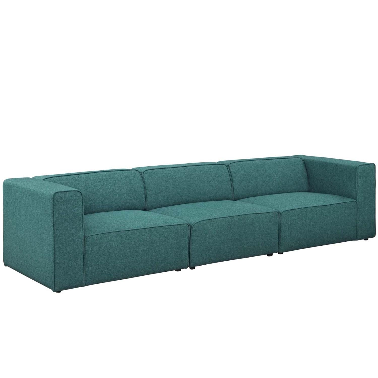 kitchen and dining room sets | CasaFoyer Mingle 3-Piece Modular Sectional Sofa Set | Spacious Design | Plush Foam Padding | Adjustable | Polyester Fabric | Contemporary Modern Decor | Teal | casafoyer.myshopify.com