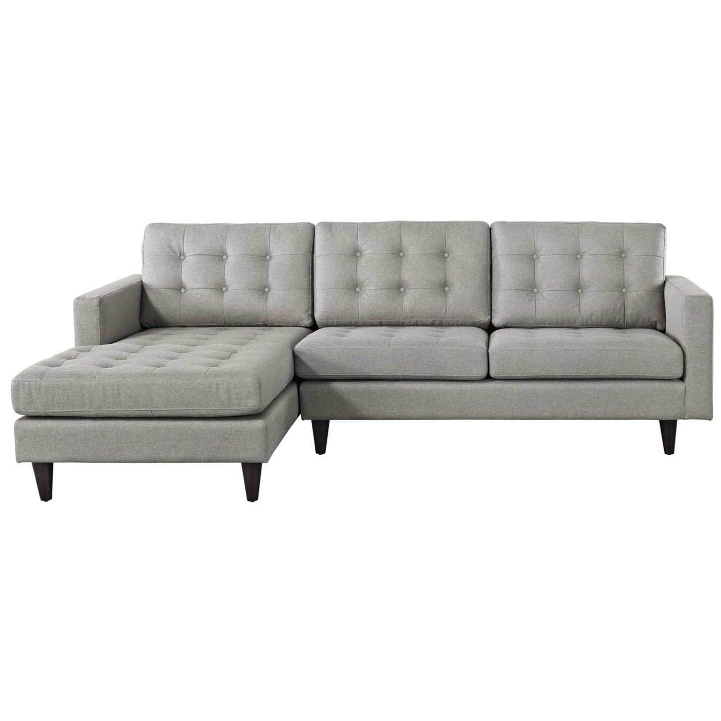 sofas | CasaFoyer Empress Left-Arm Sectional Sofa | Luxurious Design | Tufted Buttons | Plush Cushions | Noble Armrests | Solid Wood Legs | Floor-Protecting Glides | Lavish Upholstery | casafoyer.myshopify.com