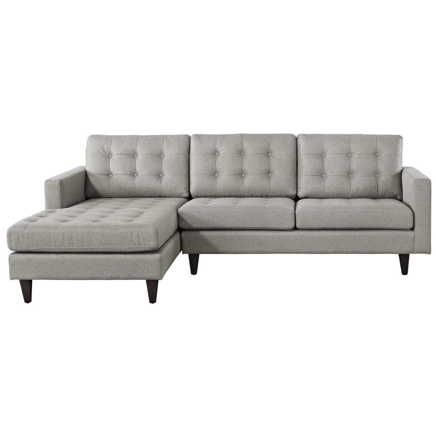 sofas | CasaFoyer Empress Left-Arm Sectional Sofa | Luxurious Design | Tufted Buttons | Plush Cushions | Noble Armrests | Solid Wood Legs | Floor-Protecting Glides | Lavish Upholstery | casafoyer.myshopify.com