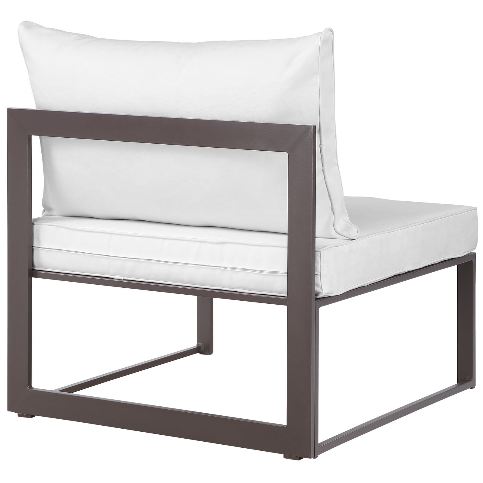 Patio Furniture Sets | Fortuna Outdoor Patio Armless Chair | Durable Aluminum | All-Weather Cushions | Perfect for Contemporary Outdoor Spaces | casafoyer.myshopify.com