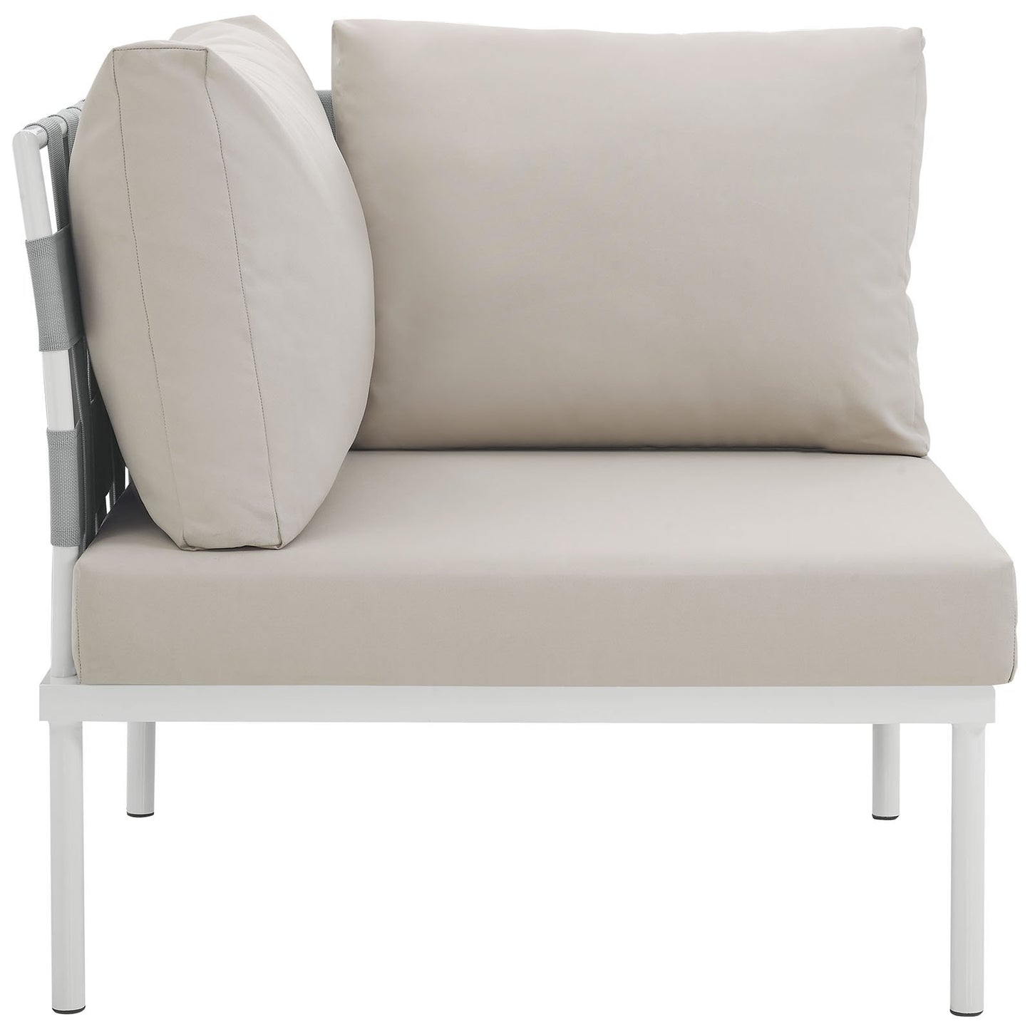 sofas | CasaFoyer Harmony Outdoor Patio Corner Sofa | All-Weather Waterproof | Modern Design | Flexible Arrangement | Durable & Comfortable | White Beige | casafoyer.myshopify.com