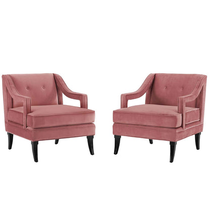 kitchen and dining room sets | CasaFoyer Concur Performance Velvet Armchair Set of 2 | Sleek Design | Stain-Resistant | Plush Cushion | Machine Washable Cover | Birch Wood Legs | casafoyer.myshopify.com