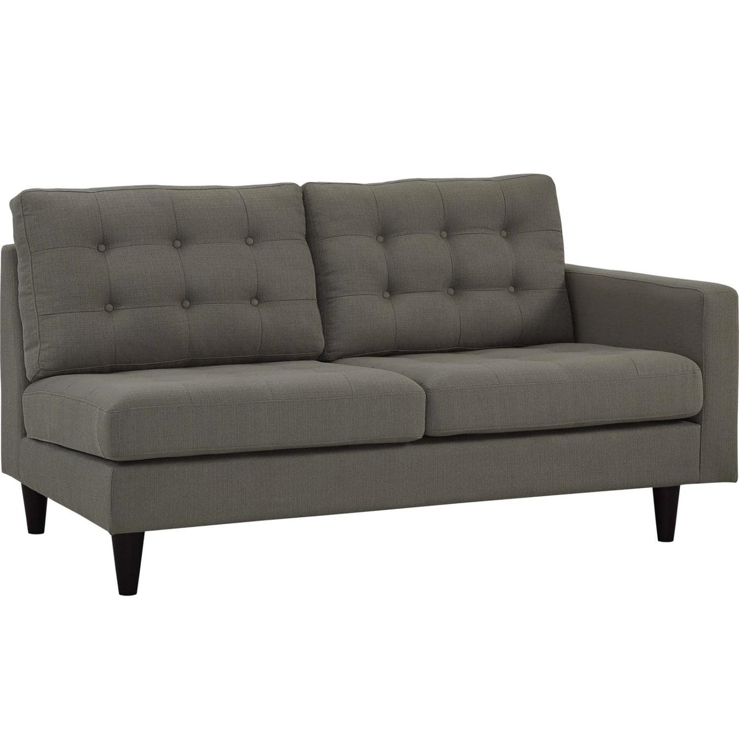 kitchen and dining room sets | CasaFoyer Empress Button Tufted Upholstered Fabric Sectional Sofa Set | Plush Cushions | Regal Armrests | Sturdy Wood Frame | Granite | casafoyer.myshopify.com