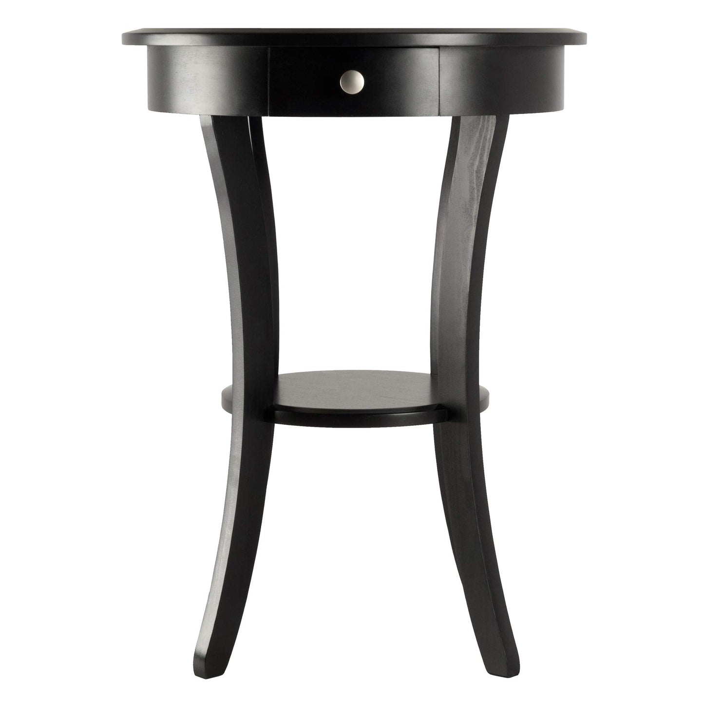 TABLE | Ergode  Wood Sasha Accent Table | Deluxe Size | Elegant Round Design | Ample Storage | Easy Assembly | Multiple Finishes | 20 W x 20 D x 27 H | casafoyer.myshopify.com