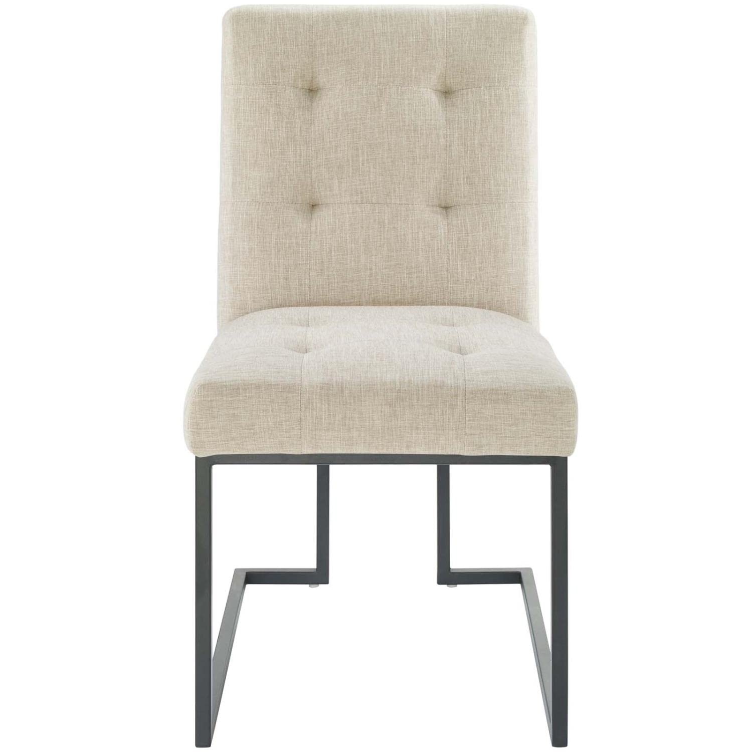 barstools | CasaFoyer Privy Black Stainless Steel Dining Chair | Elegant Deco Style | Soft Polyester Upholstery | Matte Black Geometric Base | 331 lbs Weight Capacity | Fully Assembled | casafoyer.myshopify.com