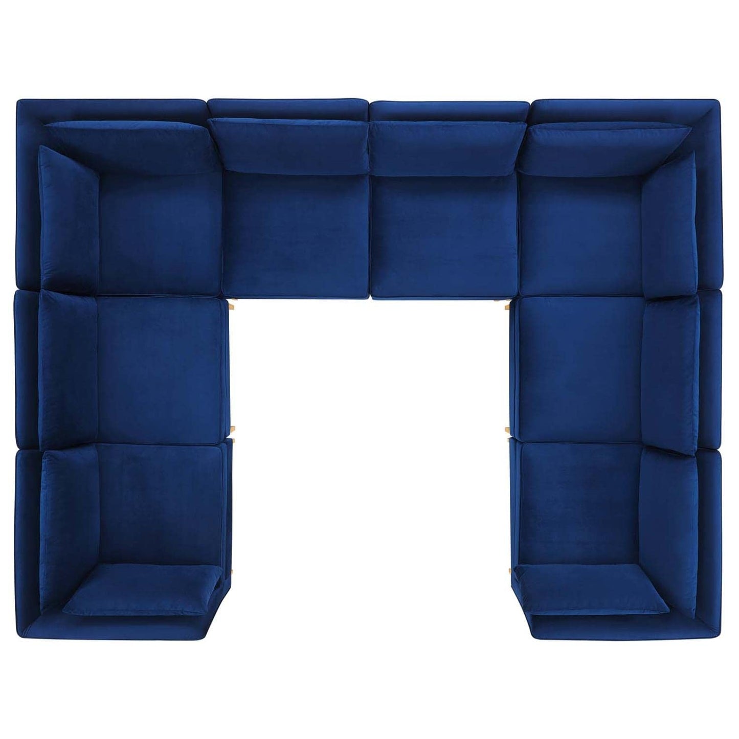 kitchen and dining room sets | CasaFoyer Ardent Performance Velvet 8-Piece Sectional Sofa | Vintage Modern Glam Deco Design | Stain-Resistant Velvet | Ultimate Comfort | Gold Metal Legs | 440 lbs Weight Capacity | Navy | casafoyer.myshopify.com