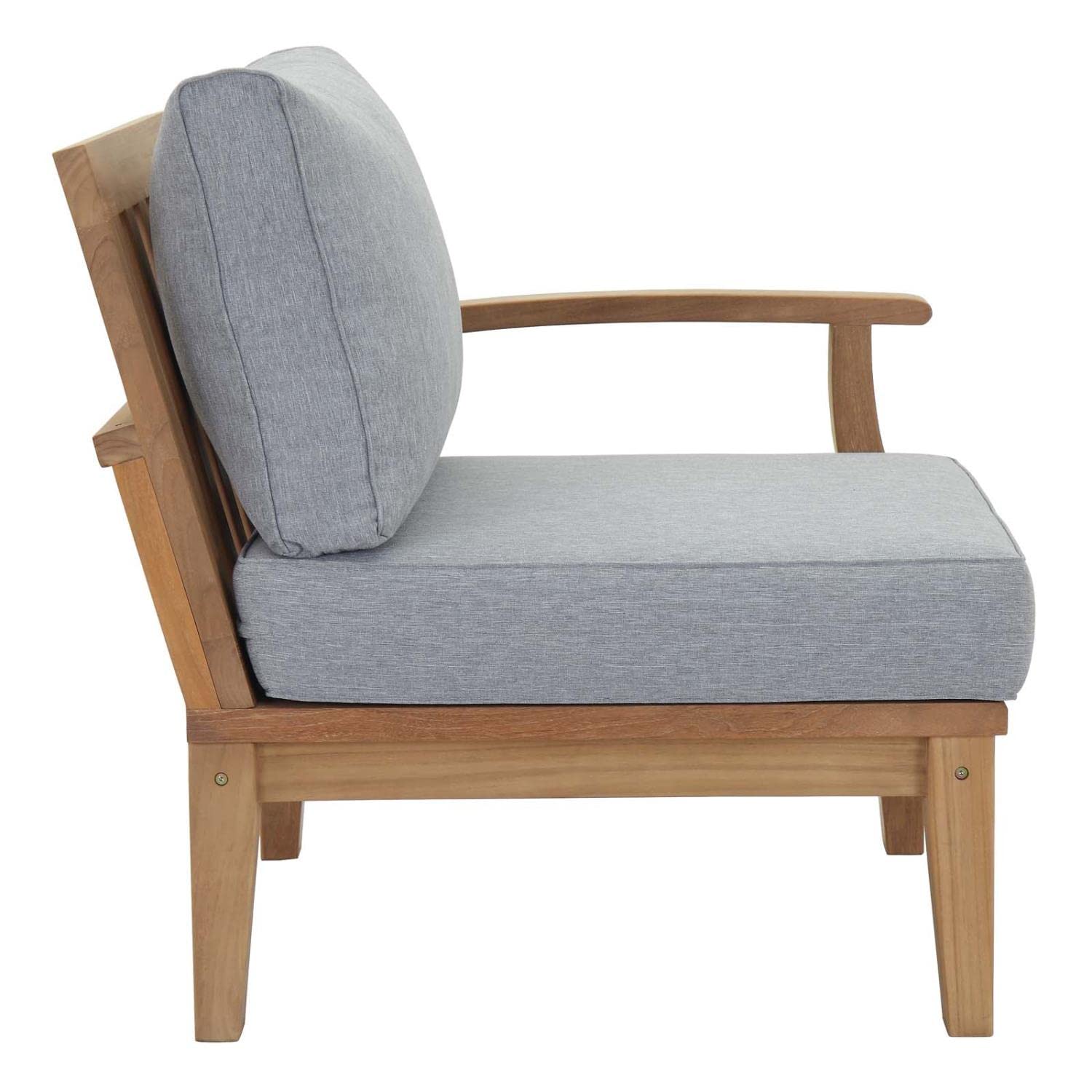 sofas | CasaFoyer Marina Teak Wood Outdoor Patio Right-Facing Sofa Chair | Luxury | Durable | All-Weather Cushions | Modern Design | Easy Assembly | casafoyer.myshopify.com