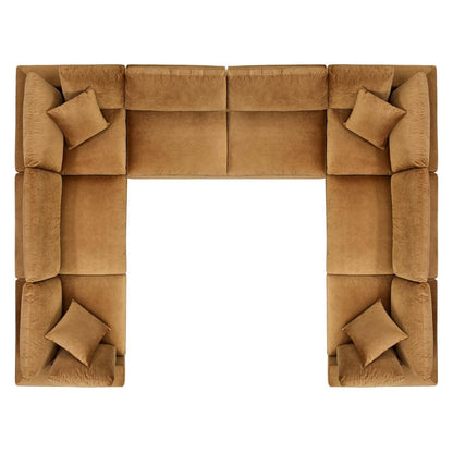 sofas | CasaFoyer Commix | Luxurious Sectional Sofa | Plush Comfort | Stain-Resistant Velvet | Solid Wood Construction | Duck Down Cushions | 8-Piece Set | casafoyer.myshopify.com