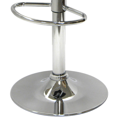STOOL_SEATING | CasaFoyer  Wood Spectrum Adjustable Swivel Stool | Sleek & Modern | PVC Seat | Chrome-Plated Steel Base | Adjustable Height & 360 Swivel | Perfect for Kitchen or Home Bar | casafoyer.myshopify.com