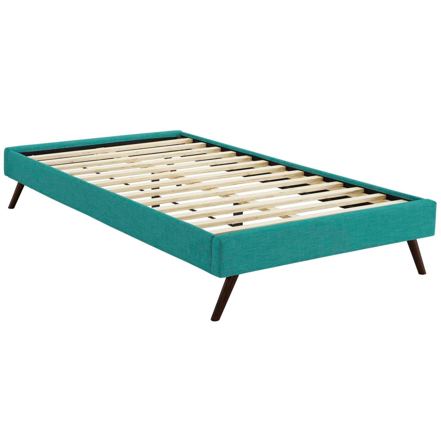 Bed | CasaFoyer Loryn Platform Bed | Solid Wood Frame | Polyester Upholstery | Wooden Slat Support | Memory Foam Compatible | Stylish Headboard Options | casafoyer.myshopify.com