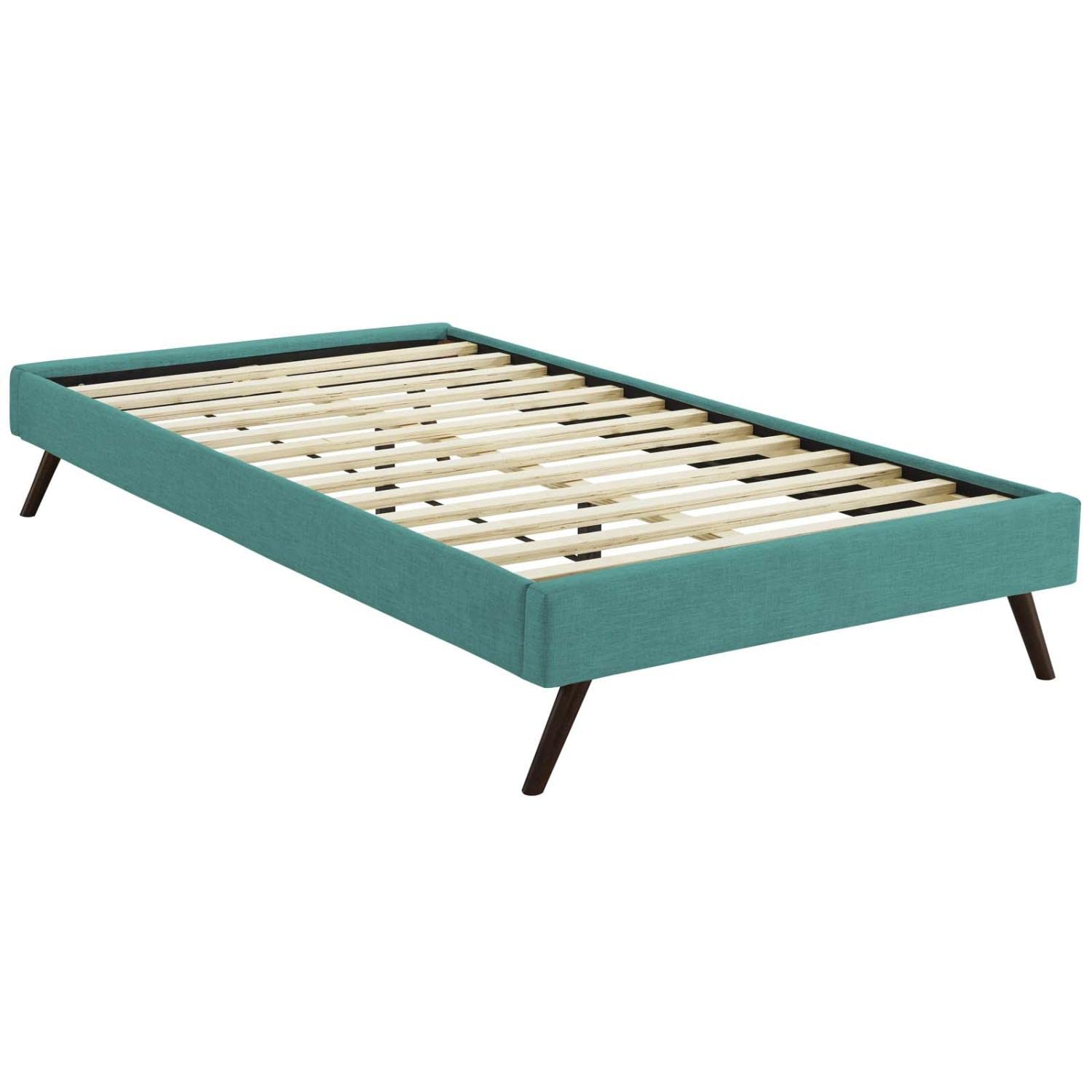Bed | CasaFoyer Loryn Platform Bed | Solid Wood Frame | Polyester Upholstery | Wooden Slat Support | Memory Foam Compatible | Stylish Headboard Options | casafoyer.myshopify.com