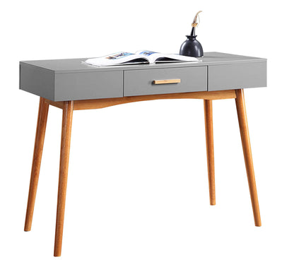 Desk | Ergode Oslo 1 Drawer Desk | Mid-Century Design | Spacious Table Top | Sturdy Rubberwood Legs | Hidden Storage | Multiple Finishes | casafoyer.myshopify.com
