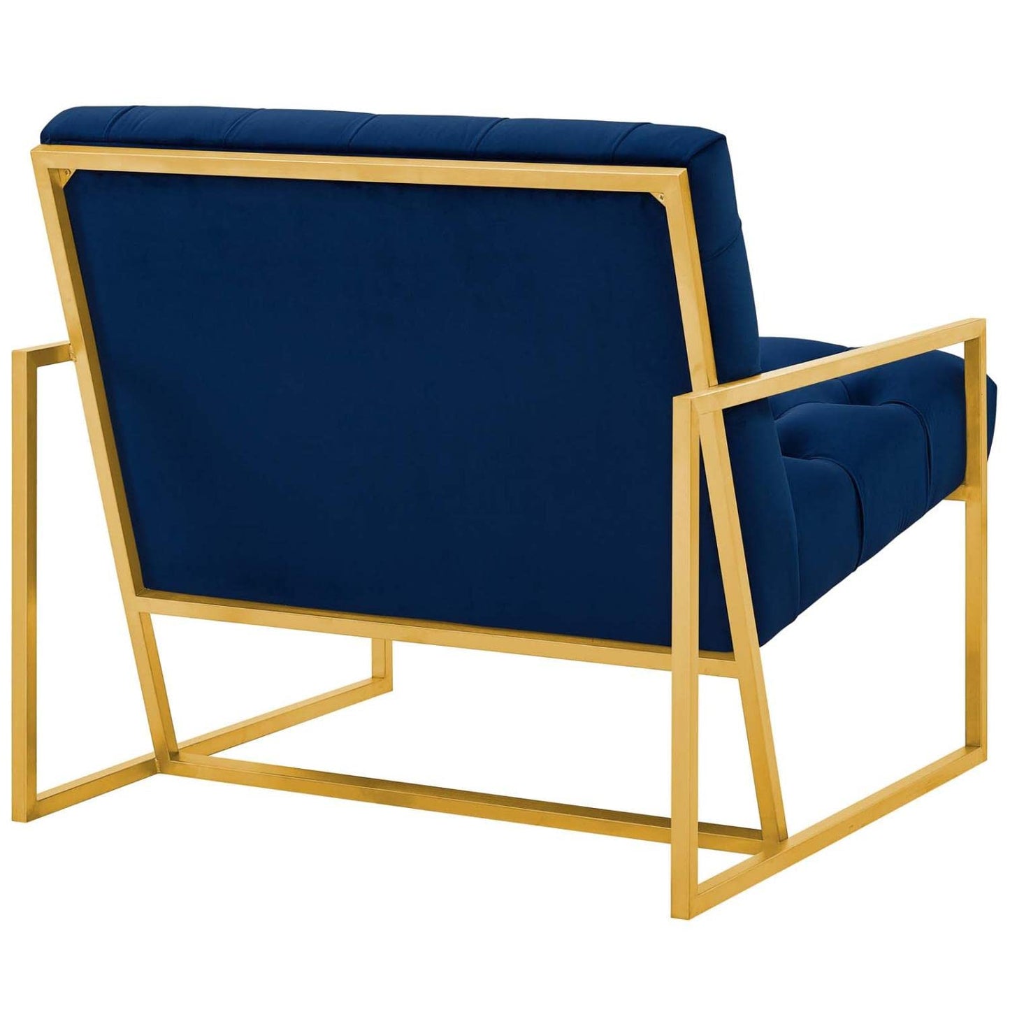 home office desk chairs | CasaFoyer Bequest Performance Velvet Accent Chair | Gold Stainless Steel Frame | Stain-Resistant Velvet | Button Tufted | Fully Assembled | 331 lbs Capacity | casafoyer.myshopify.com
