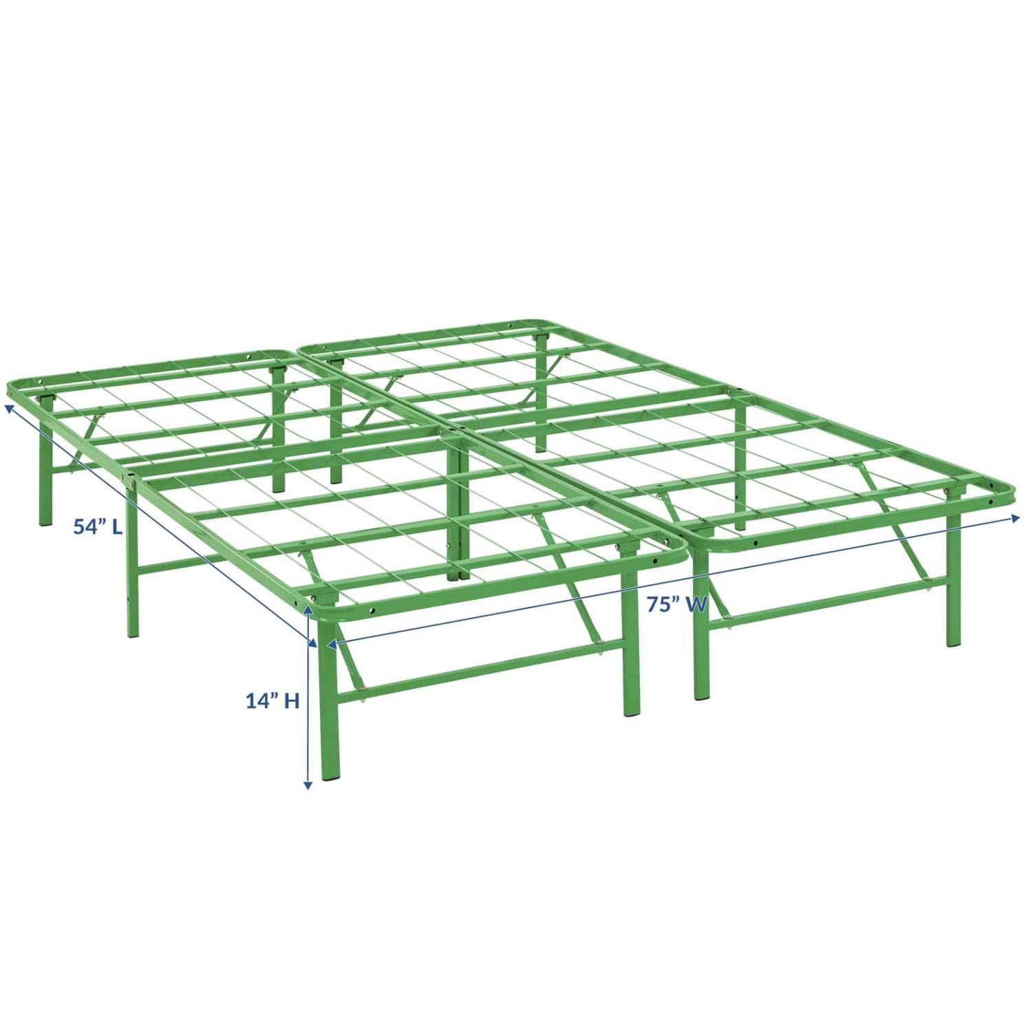 Bed | CasaFoyer Horizon Metal Bed Frame | Stainless Steel, 14-inch Clearance, 1300 lbs Capacity | No Box Spring Needed | Easy Assembly | Full Size | casafoyer.myshopify.com