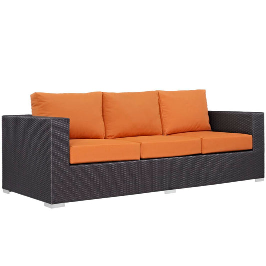 Patio Furniture Sets | Convene Outdoor Sectional Sofa | Durable Rattan Weave | Weather-Resistant Cushions | Ideal for Patio, Backyard, Poolside Gathering | casafoyer.myshopify.com