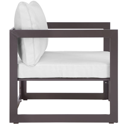 Patio Furniture Sets | Fortuna Outdoor Patio Arm Chair | Durable Aluminum | All-Weather Cushions | Modern Design | Ideal for Patios, Backyards, Poolside | casafoyer.myshopify.com