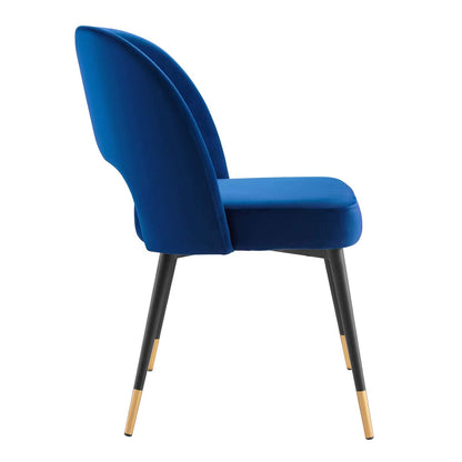 home office desk chairs | CasaFoyer Rouse Dining Side Chair Set | Elegant & Cozy | Foam Padded Velvet Upholstery | Bentwood Construction | Matte Black Stainless Steel Legs | Set of 2 | casafoyer.myshopify.com