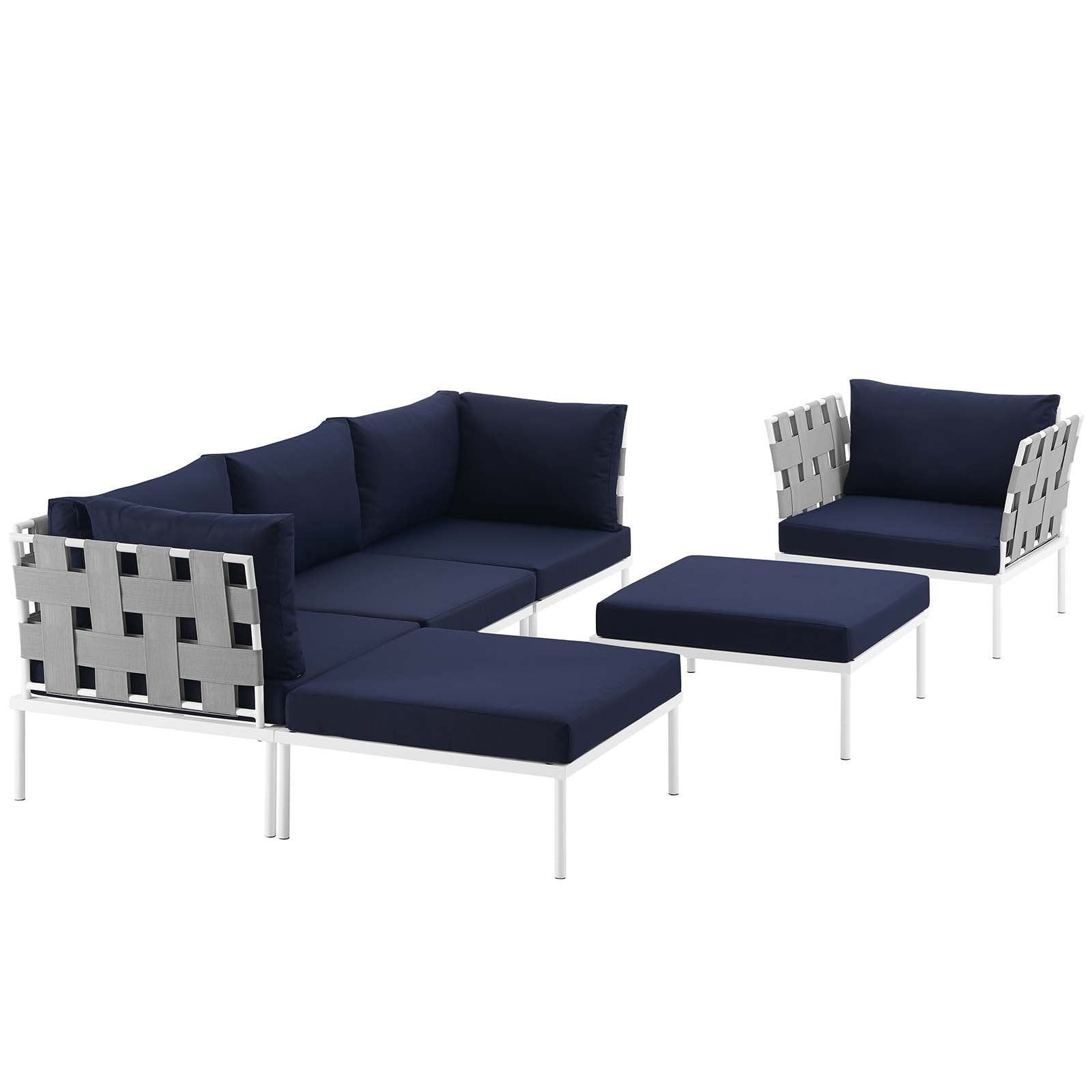 executive chairs | CasaFoyer Harmony Outdoor Patio Sectional Sofa Furniture Set | All-Weather Waterproof | Machine Washable Cushions | Modern Design | Includes Armchair, Armless Chair, Corner Sofas, Ottomans | casafoyer.myshopify.com