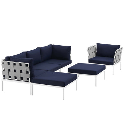 executive chairs | CasaFoyer Harmony Outdoor Patio Sectional Sofa Furniture Set | All-Weather Waterproof | Machine Washable Cushions | Modern Design | Includes Armchair, Armless Chair, Corner Sofas, Ottomans | casafoyer.myshopify.com