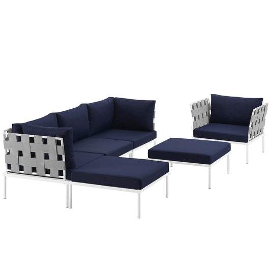 executive chairs | CasaFoyer Harmony Outdoor Patio Sectional Sofa Furniture Set | All-Weather Waterproof | Machine Washable Cushions | Modern Design | Includes Armchair, Armless Chair, Corner Sofas, Ottomans | casafoyer.myshopify.com