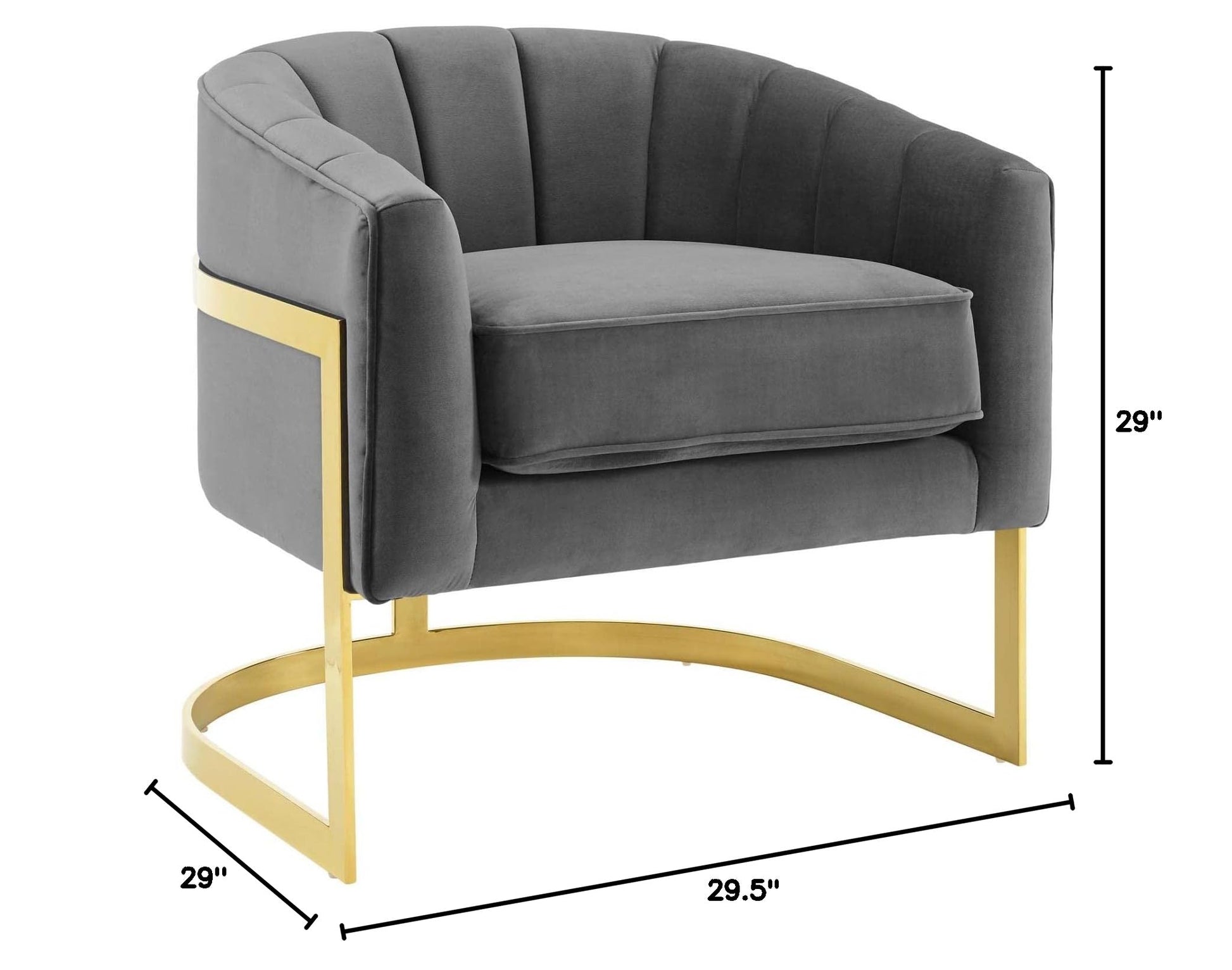 home office desk chairs | CasaFoyer Esteem Accent Armchair | Timeless Elegance | Soft Velvet Upholstery | Optimal Comfort | Modern Sophistication | Removable Seat Cushion | Gray | casafoyer.myshopify.com