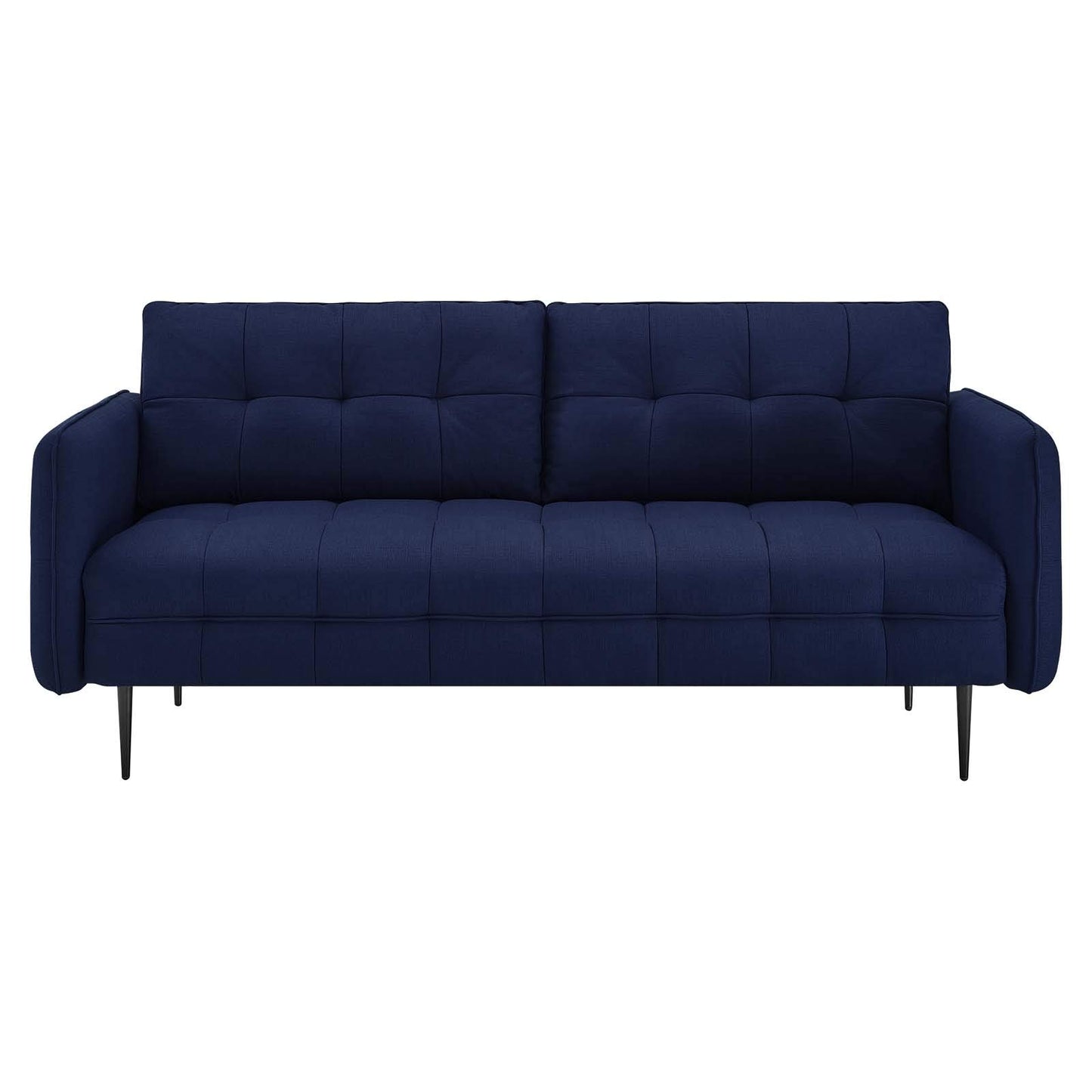 sofas | CasaFoyer Cameron Tufted Fabric Sofa | Contemporary Charm | Mid-Century Modern Influence | Plush Seating | Easy Assembly | Royal Blue | casafoyer.myshopify.com