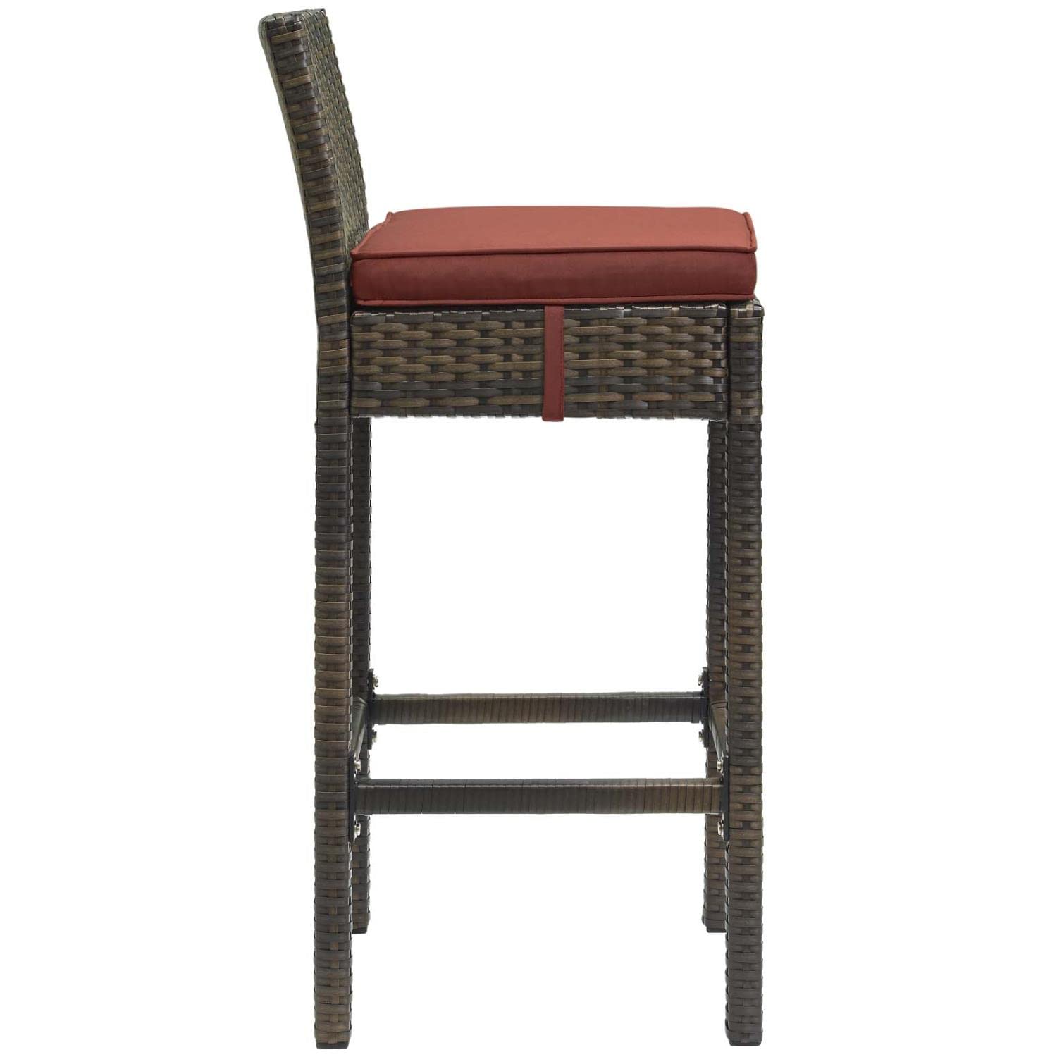 home office desk chairs | CasaFoyer Conduit Outdoor Patio Bar Stool Set | Stylish & Durable Wicker Rattan Design | 4 Stools & Cushions Included | Ideal for Outdoor Dining & Entertaining | casafoyer.myshopify.com