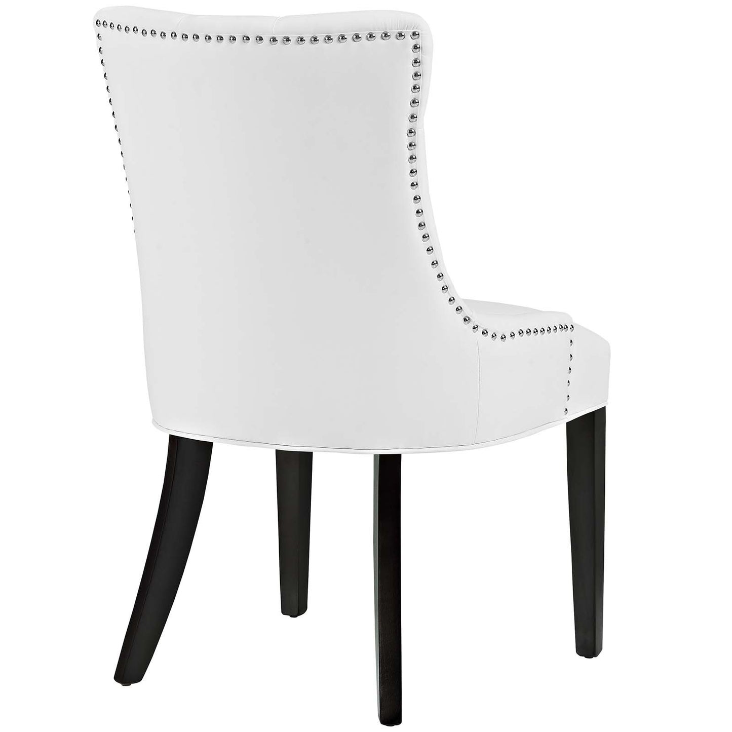 home office desk chairs | CasaFoyer Regent Dining Side Chair Set of 2 | Nostalgic Era Design | Tufted Buttons | Nailhead Trim | Vinyl Upholstery | Non-Marking Foot Caps | Tapered Wood Legs | casafoyer.myshopify.com