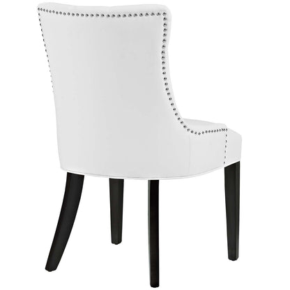 home office desk chairs | CasaFoyer Regent Dining Side Chair Set of 2 | Nostalgic Era Design | Tufted Buttons | Nailhead Trim | Vinyl Upholstery | Non-Marking Foot Caps | Tapered Wood Legs | casafoyer.myshopify.com