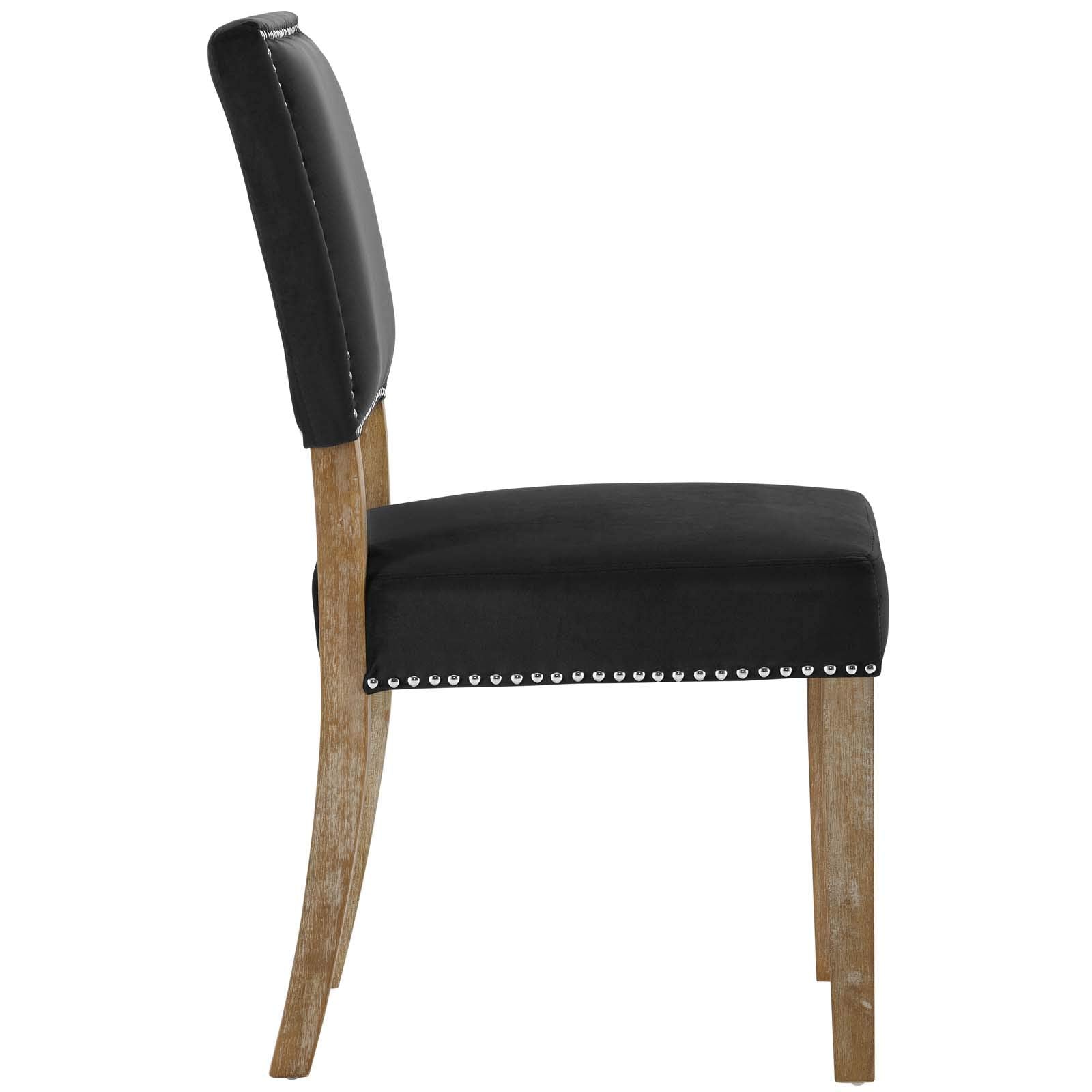 home office desk chairs | CasaFoyer Oblige Dining Side Chair Set of 4 | Velvet Upholstery | Nailhead Trim | Padded Cushion | Modern Farmhouse | casafoyer.myshopify.com