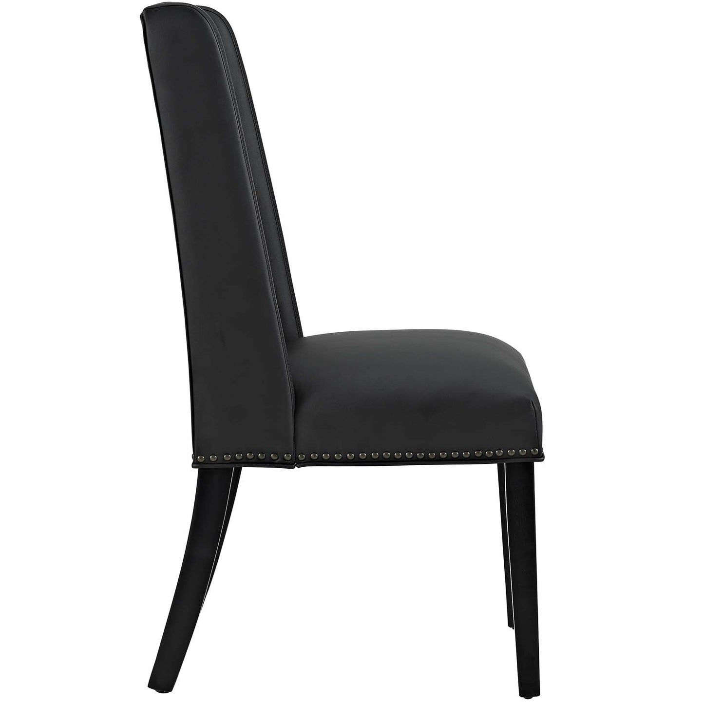 home office desk chairs | CasaFoyer Baron Dining Chair | Opulent Heritage Design | Antique Copper Nailhead Trim | Premium Vinyl Upholstery | Sturdy Wooden Frame | Non-Marking Foot Glides | casafoyer.myshopify.com